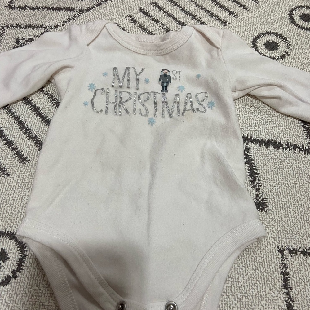 First Christmas onesie